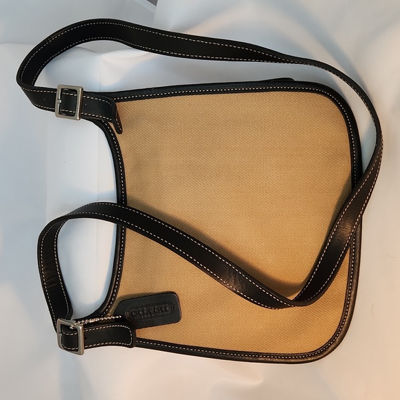 Coach Canvas Saddle Shoulder Bag - Picture 3 of 8